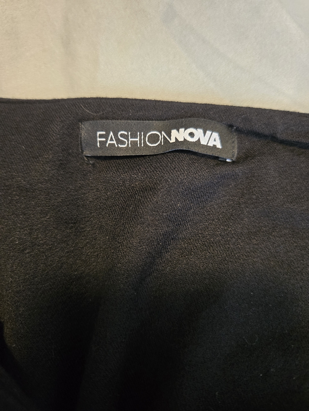 Fashion Nova One-Shoulder Black Cutout Side Tie Dress S - Picture 15 of 16